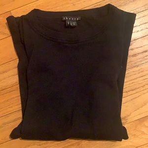 Theory ribbed black t shirt